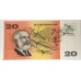 AUSTRALIA 1991 . TWENTY 20 DOLLAR BANKNOTE . FRASER/COLE 